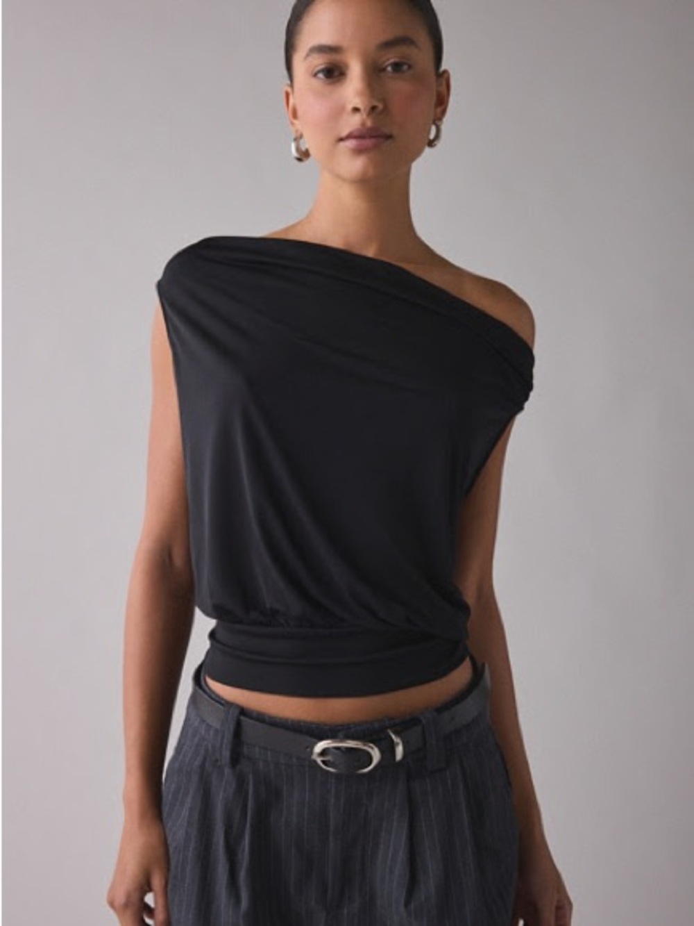 Urban Outfitters Black Off the Shoulder Top